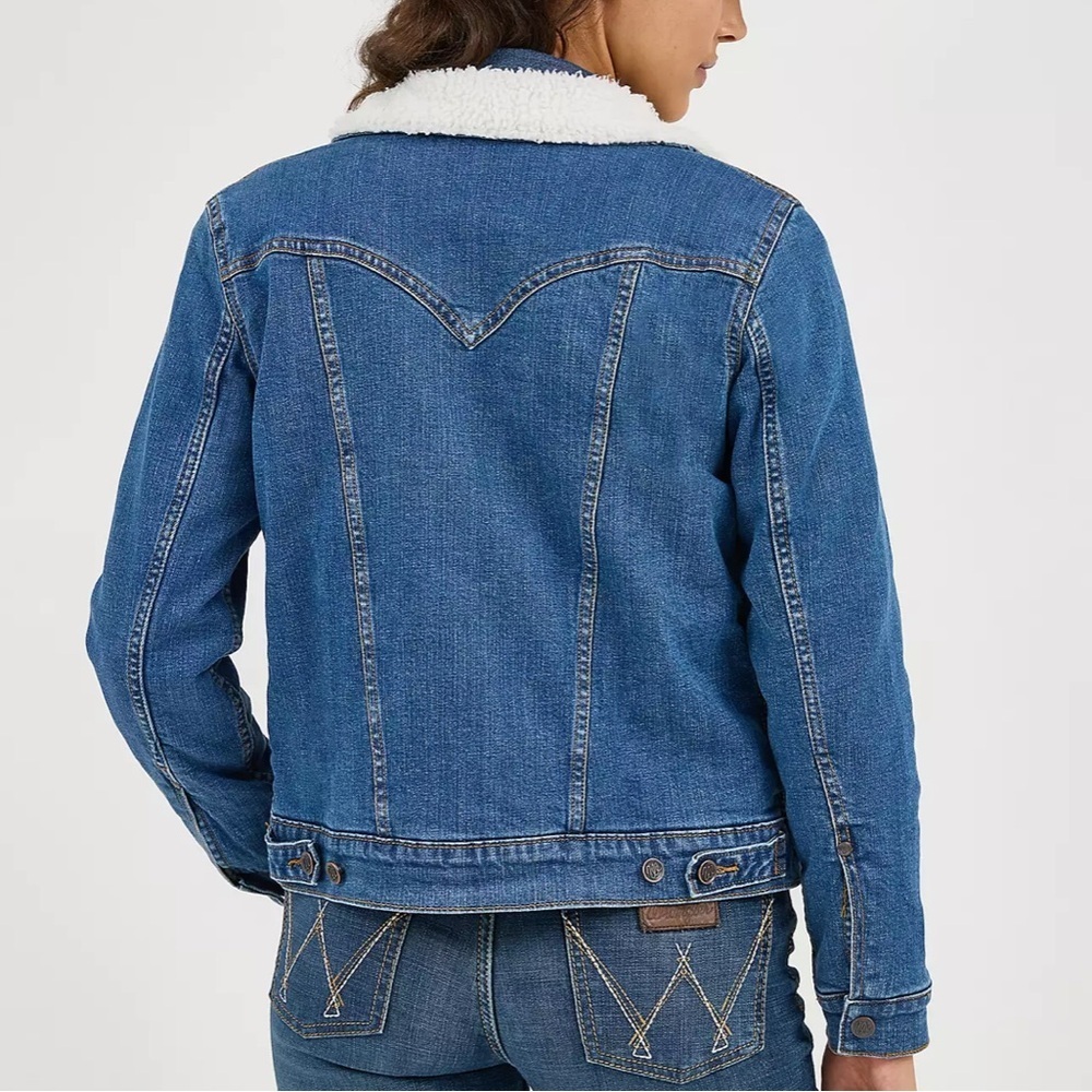 Wrangler Retro Sherpa lined classic western jacket - Picture 3 of 11